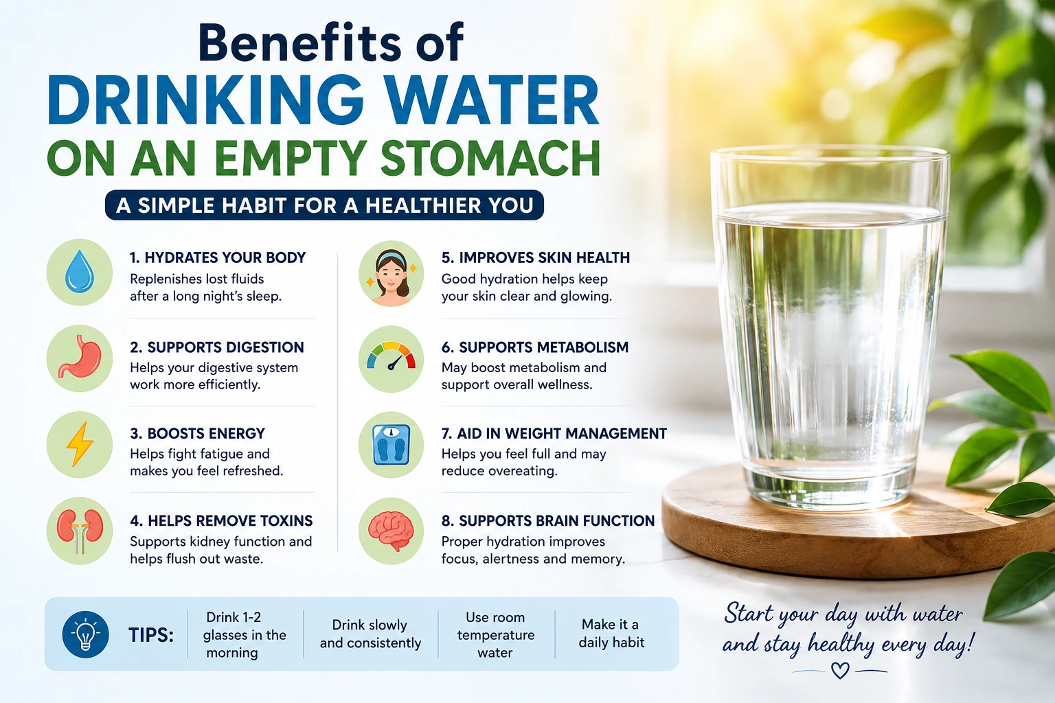 Health benefits of drinking water