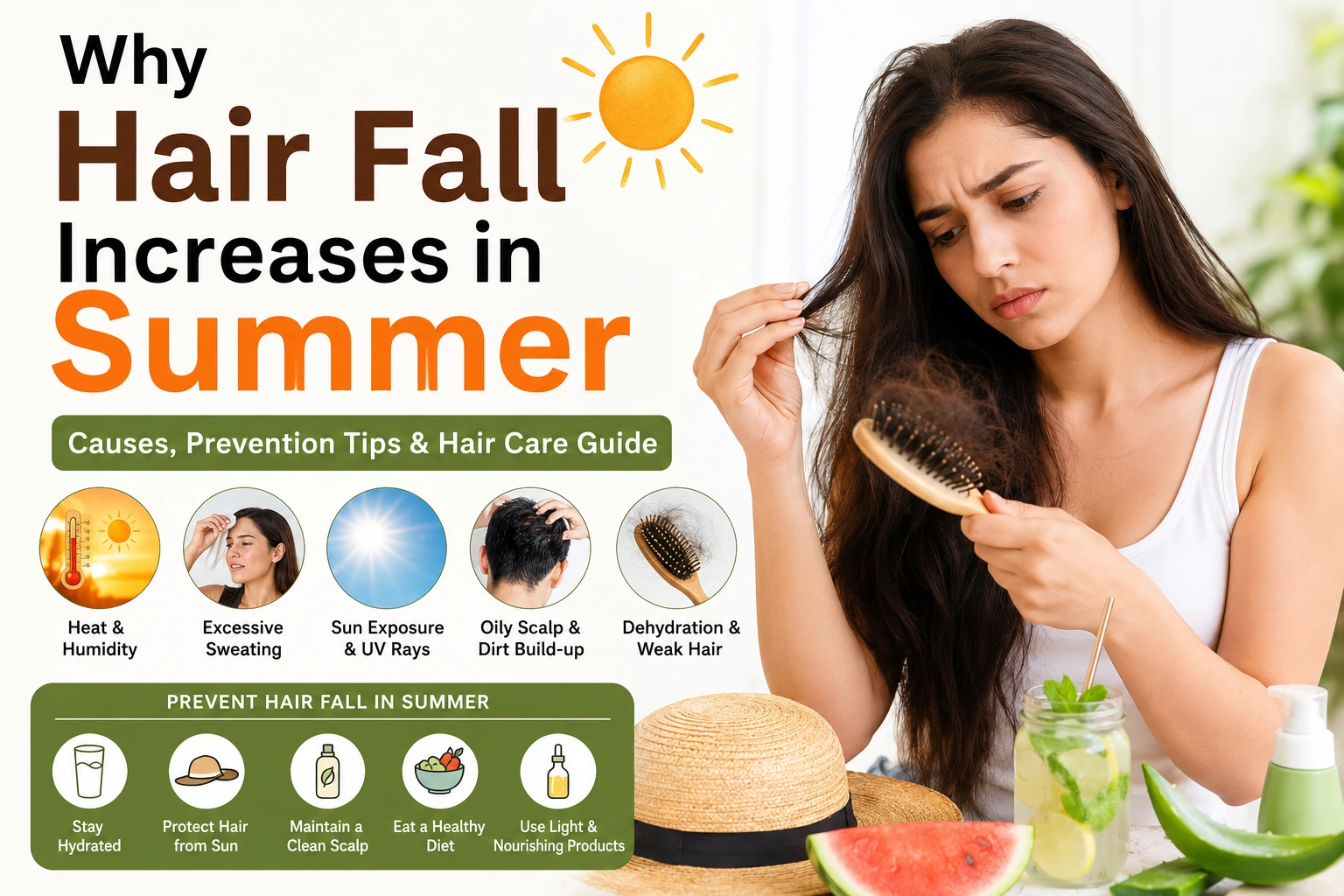 Why Hair Fall Increases in Summer